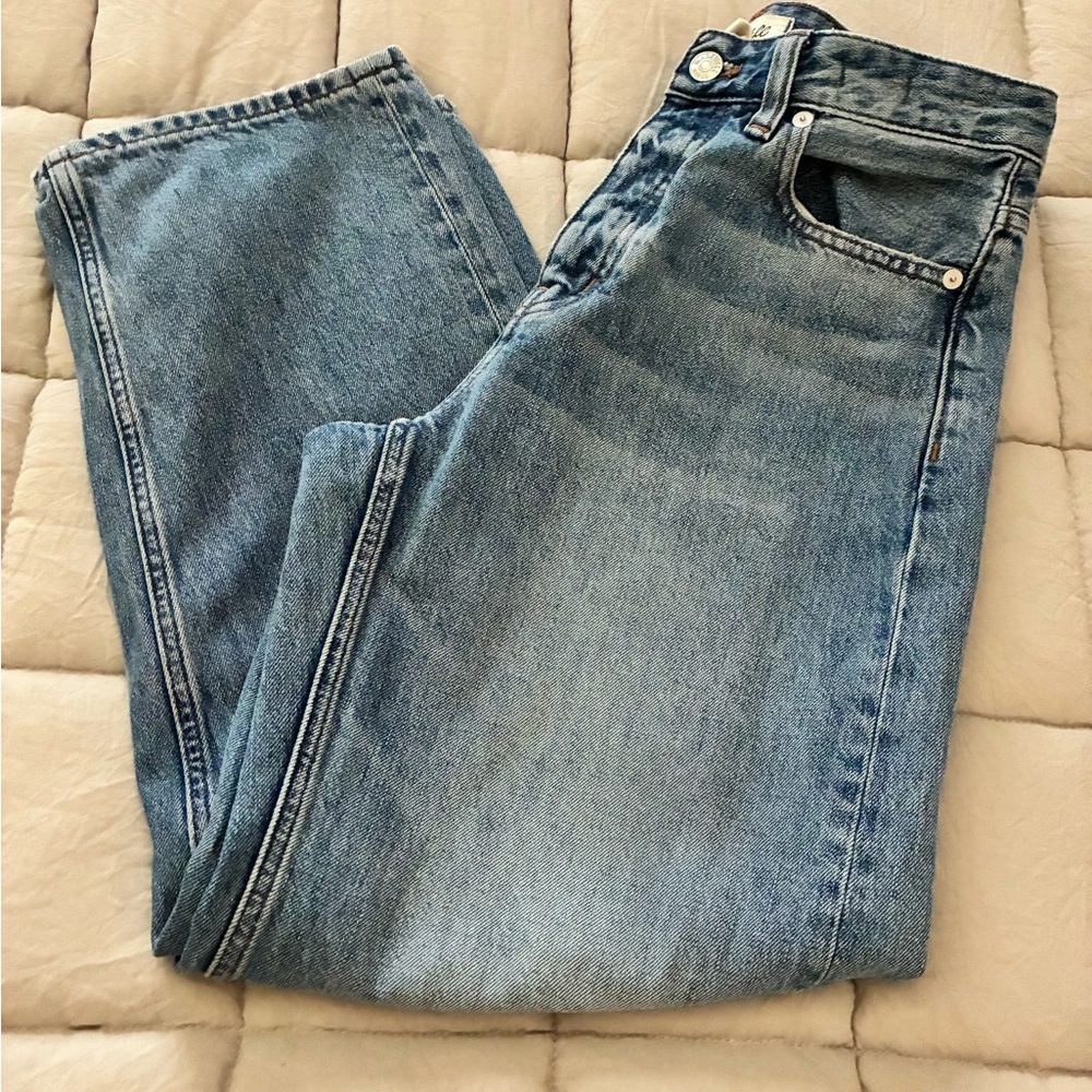 Madewell Light Blue Barrel- Leg Jeans
